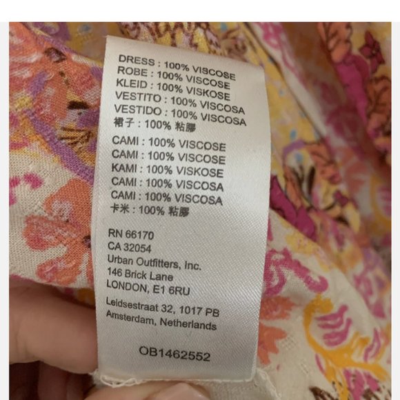 Free People Size XS Marais Printed Midi Asymmetrical Button Up Dress Size XS - Picture 12 of 14